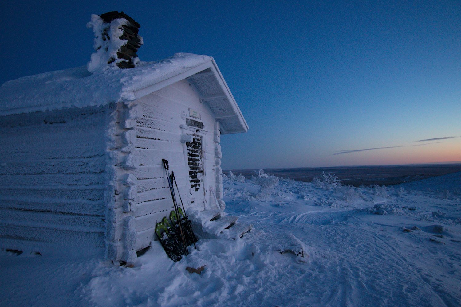 Pieni talvinen yöretki Pallas-Yllästunturin kansallispuistossa